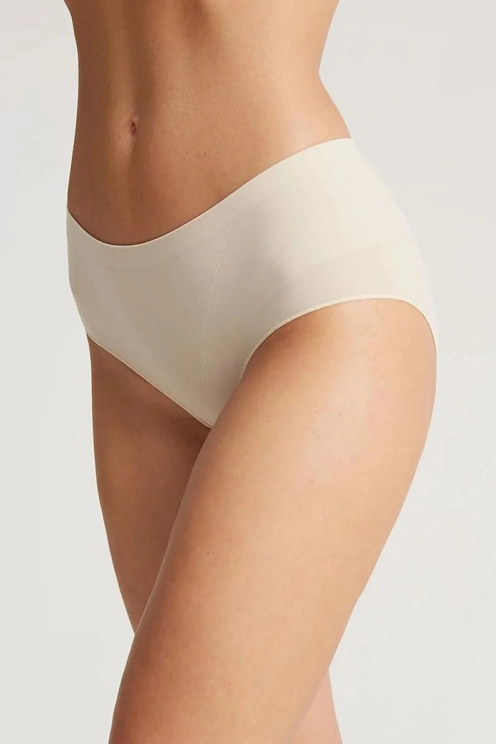 Culottes Gatta féminines en microfibre sans coutures taille ajustable confort exceptionnel beige polyamide elasthanne