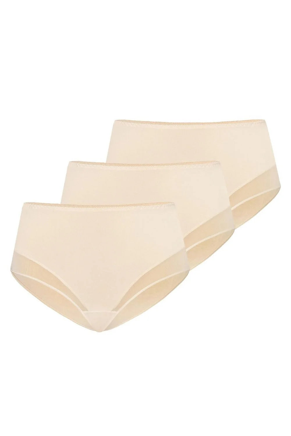 culottes femme lot 3 taille haute beige sans couture coton stretch confortable discret maintien ergonomique respirant doux qualité française