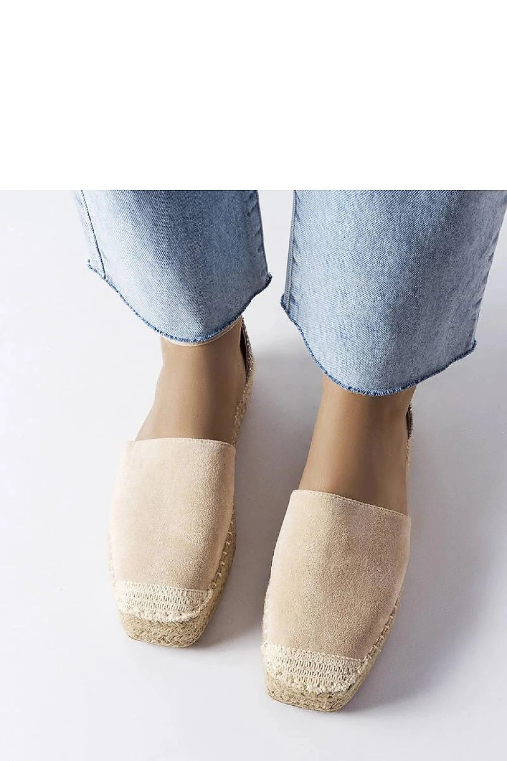espadrille Solea beige suédine pailletée argenté semelle compensée bride cheville boucle métallique bout fermé rembourrée respirante