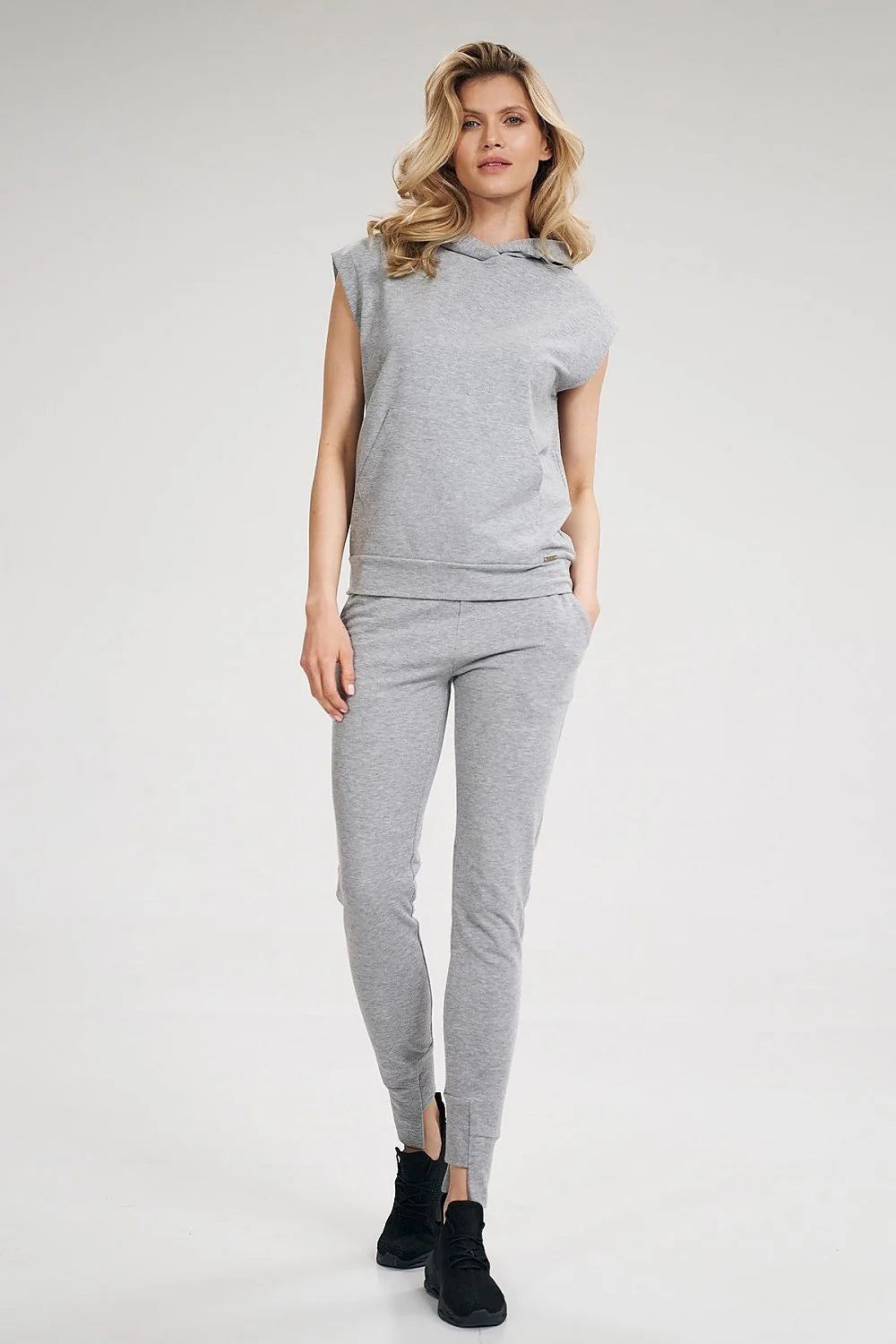 Pantalon de jogging coton violet décontracté ajusté pour look sportif confortable au quotidien femmes