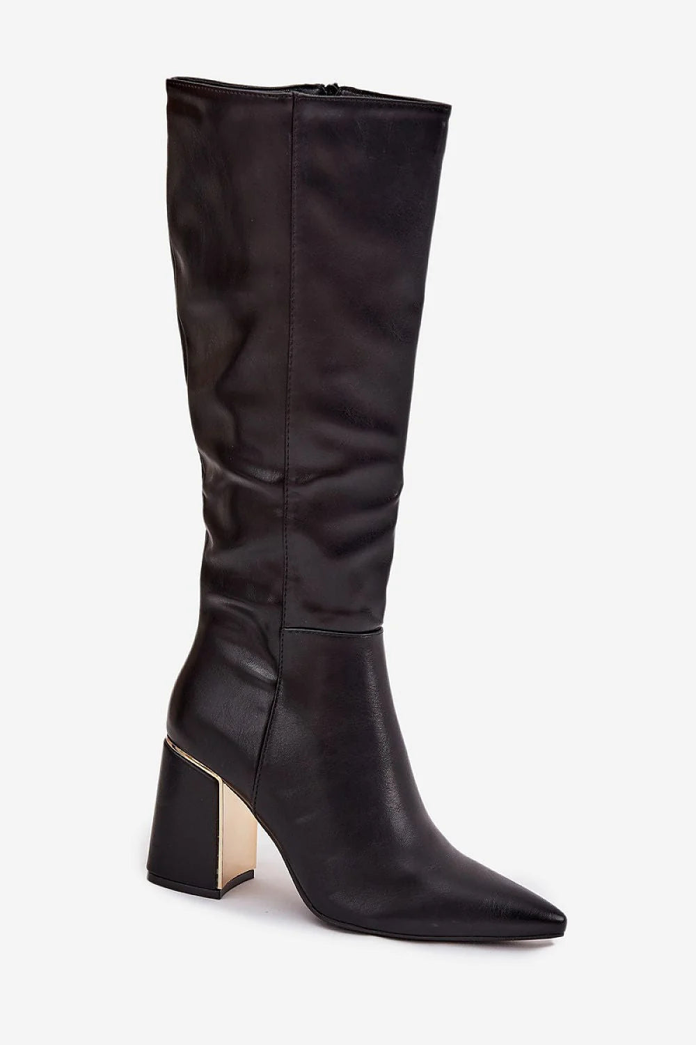 bottes talons hauts femme cuir synthétique semelle tissu tige39cm talon85mm confortables élégantes zippées tendance 37 38 39 40 41