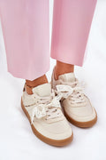 Chaussures de sport Step in style baskets femmes similicuir design casual chic confort amorti amovible dentelle lacage personnalisable