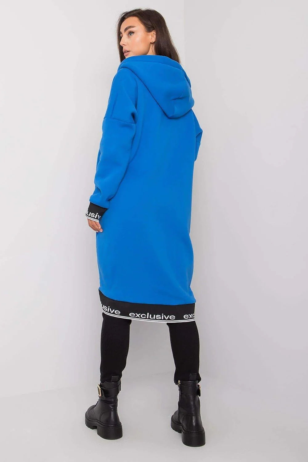 Manteau long oversize en coton décontracté beige urbain avec capuche fermeture éclair pour femmes modernes
