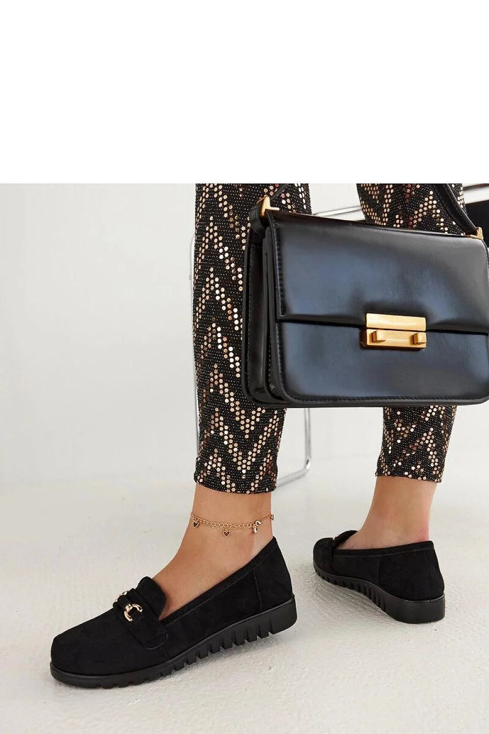 Mocassins en daim noir Prussia, accessoires mode femme, look élégant, confort, style semi-formel