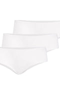 Ensemble de culottes en bambou blancs à la mode coupe brazyliana taille basse 3 pièces femme confort