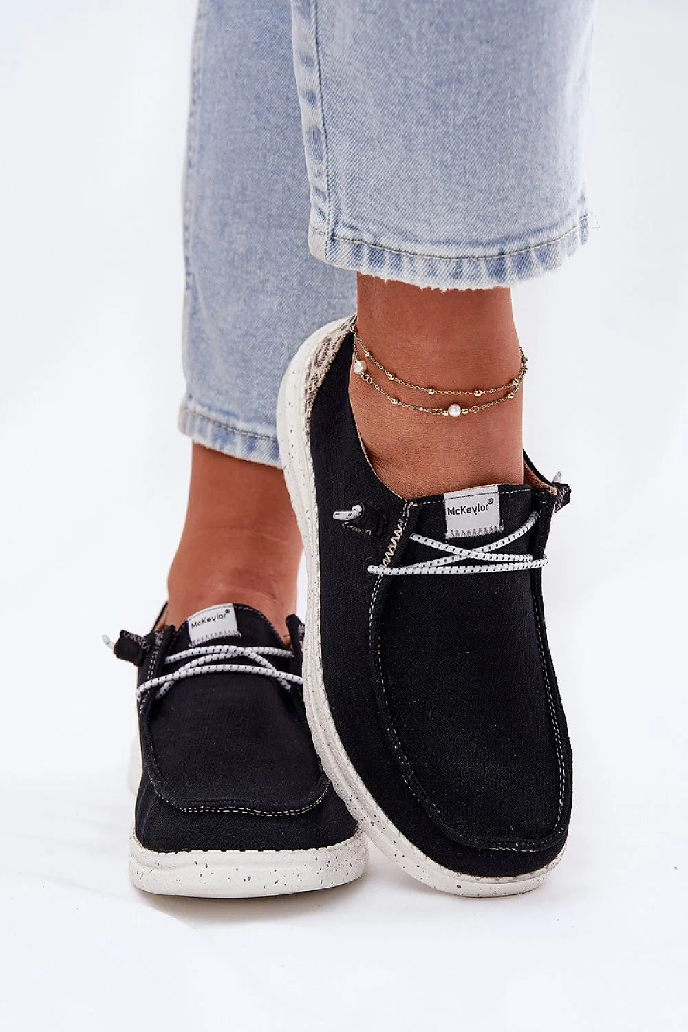 Chaussures basses femmes style moderne tige basse semelle douce confort tout le jour lacets décoratifs
