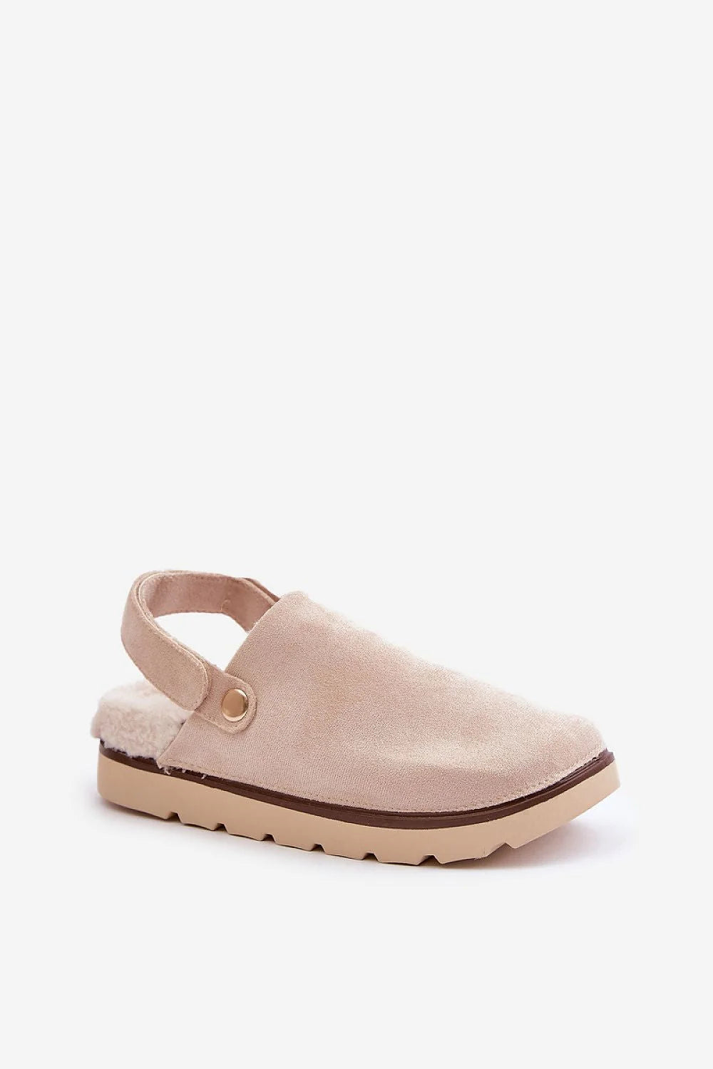 Pantoufles mules femmes suedecuir fourrure intérieure plateforme 2.5 cm style moderne occasion maison ville confort optimal