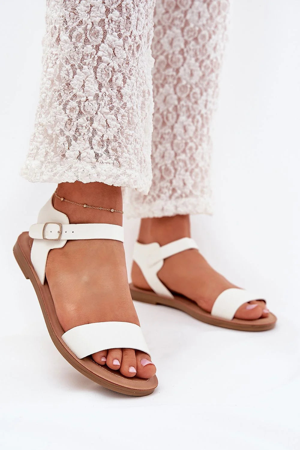 Sandales Step in style pour femmes cuir artificiel plateforme ajustable sandales été élégance robe pantalon dentelle occasion