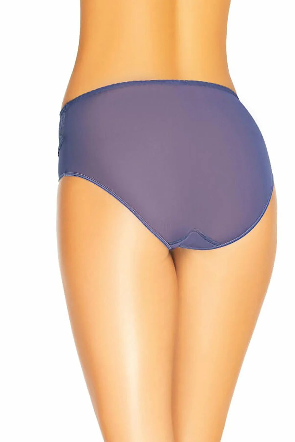 Culottes Teyli bleu lavande dentelle florale tulle taille haute coupe classique motifs subtils confort quotidien femmes