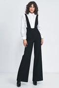 Combinaison Nife élégante pour femmes taille haute bretelles larges jambes larges motifs universels polyester élasthanne viscose
