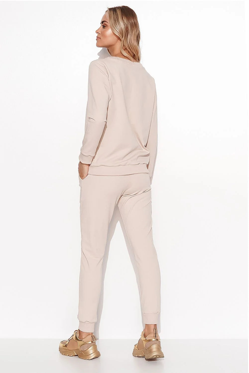 Ensemble Makadamia femme sweatshirt jogging coordonné maille confortable style décontracté moderne