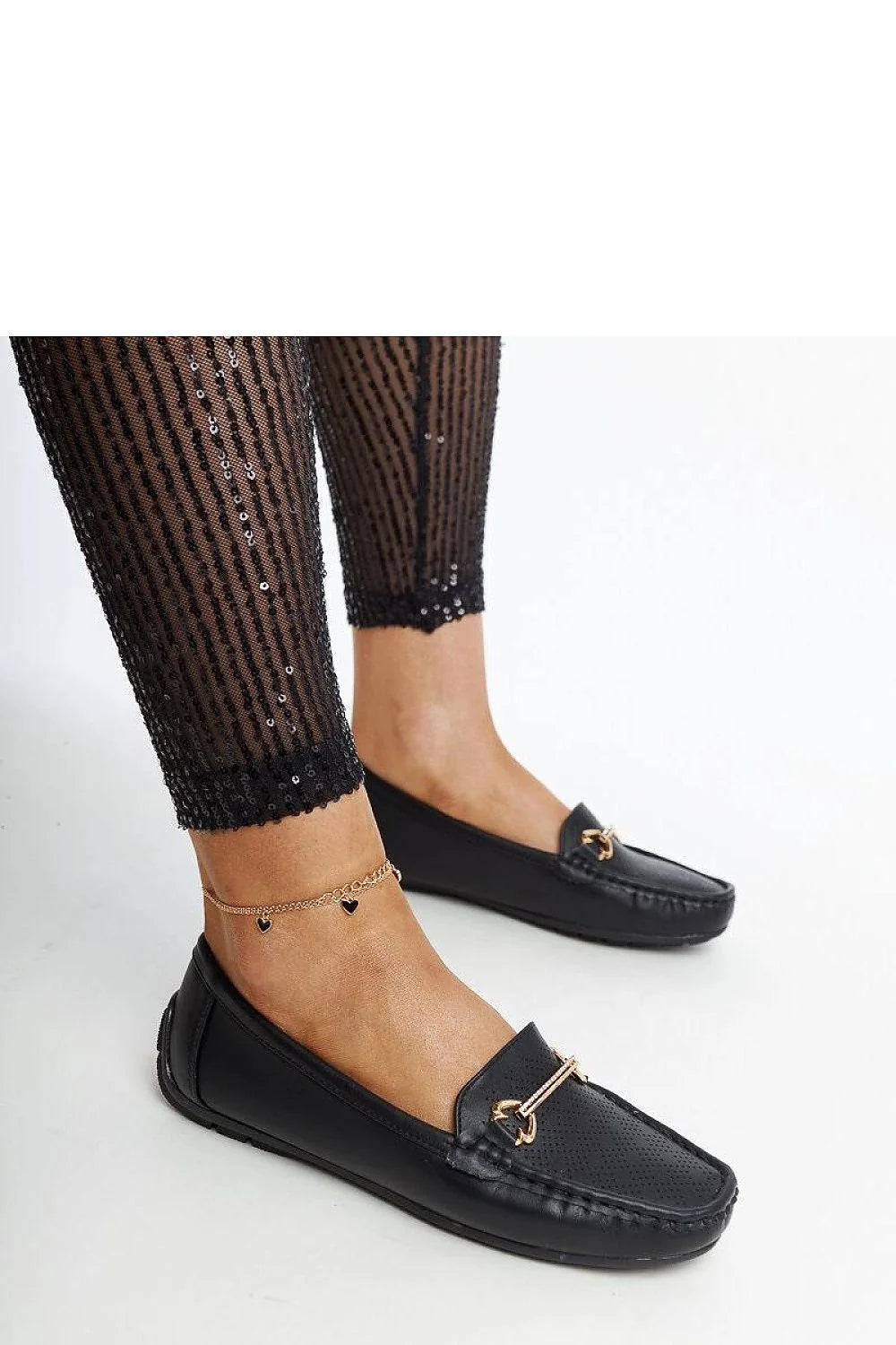 Mocassins pour femmes élégants en cuir noir à semelle basse, design intemporel, confortable, occasion décontractée ou professionnelle
