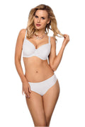 Ensemble de lingerie féminine Vena élégant dentelle coton blanc soutien-gorge culotte ajustables occasions spéciales