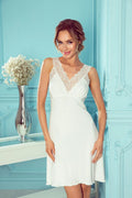 Nuisette sexy Eldar en dentelle V-neck bretelles larges dos nu échancré viscose modal Poland taille ajustable femmes occasion intime mode nuit