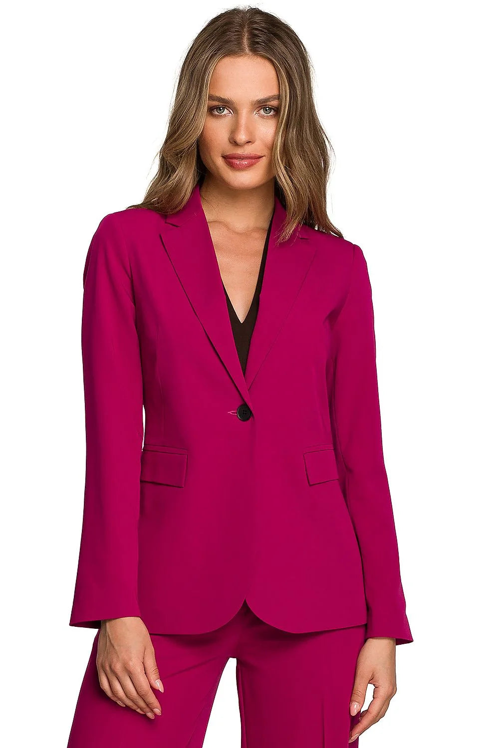 Blazer femme Stylove vert émeraude classique élégant veste ajustée doublée élasthanne polyester viscose taille L M S XL XXL