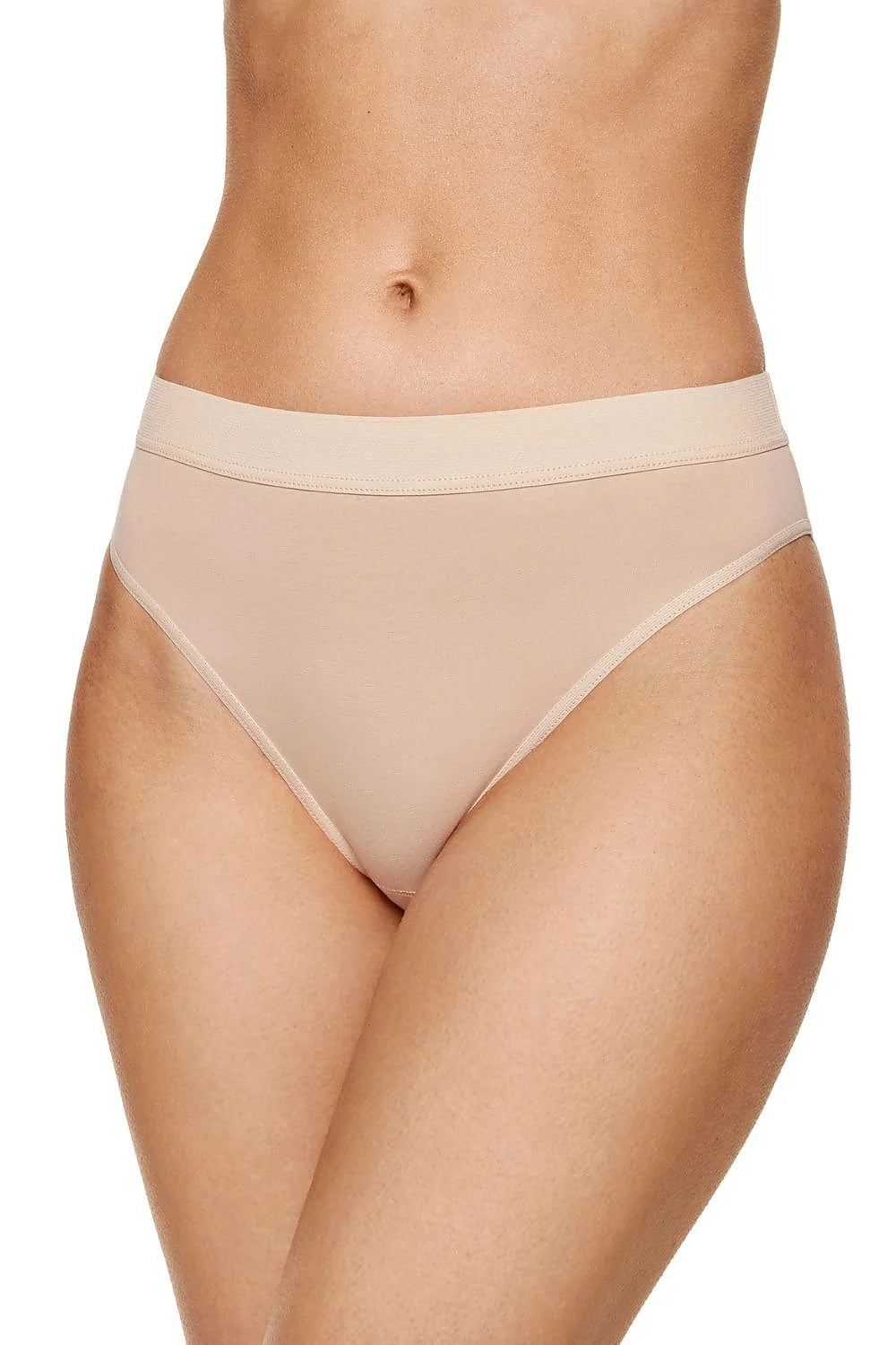 lot trois slips bikini femme coton doux jersey respirant échancré mi haute ceinture large discrète piquées oekotex certifié fabrication polonaise