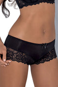 Shorty en dentelle florale noire élégant et sexy pour une allure séductrice et moderne