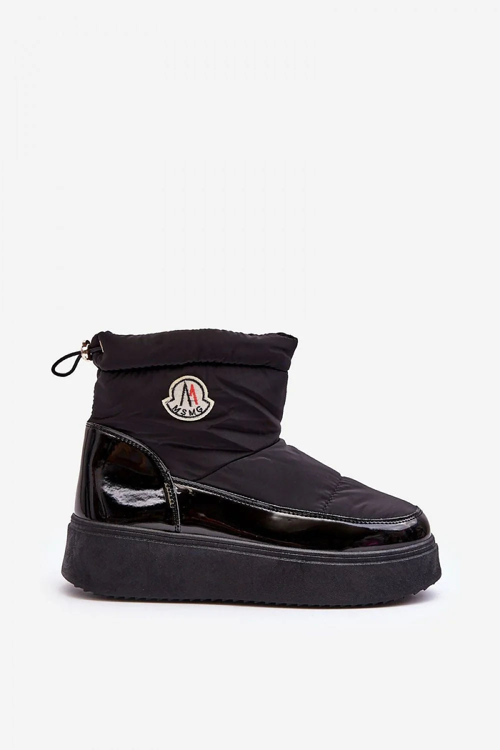 Bottes de neige modernes élégantes pour femmes, plateforme, fourrure intérieure, confort hiver, style urbain, tige longue, ceinture, logo brodé