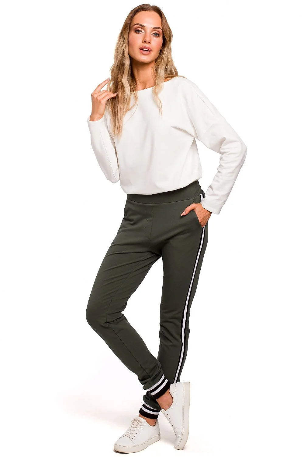 Ensemble sportif femme coton noir marron confortable chic athleisure décontracté jogger sweat-shirt manches longues