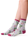 Chaussettes pour femmes design moderne ludique motifs légumes coton élasthanne confortable ajustement parfait