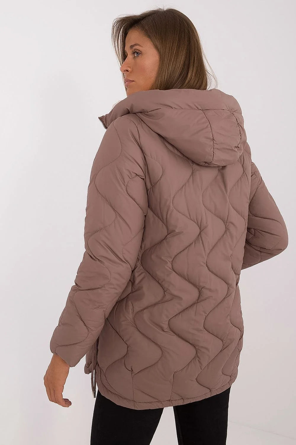 Veste MBM matelassée pour femme longueur standard capuche polyester durable automne-hiver manches longues