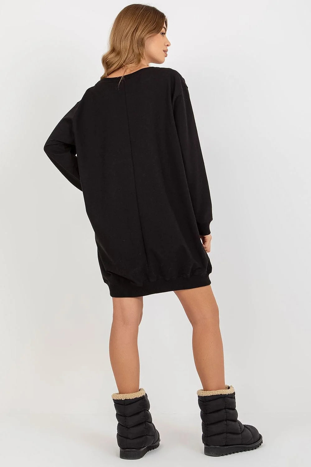 Sweatshirt femme oversize imprimé Statue de Liberté New York coton polyester elastane confort moderne