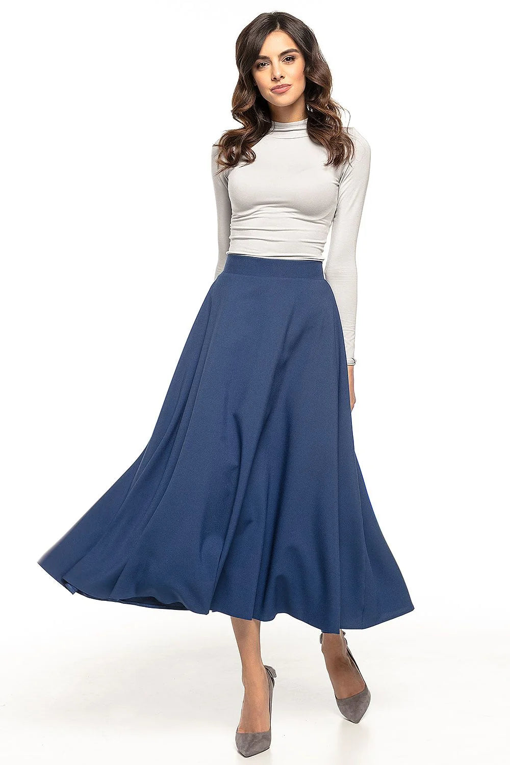 Jupe midi en coton élégante années 50 chic et moderne pour occasions spéciales femmes