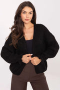 cardigan réversible sans fermeture polyvalent décontracté quotidien bureau acrylique laine viscose polyamide motif lisse manches longues volantes féminines