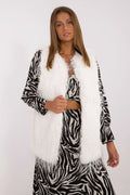 Gilet en fausse fourrure sans manches style casual chic pour femmes, look élégant et confortable, polyester 100%, occasions quotidiennes et city outings