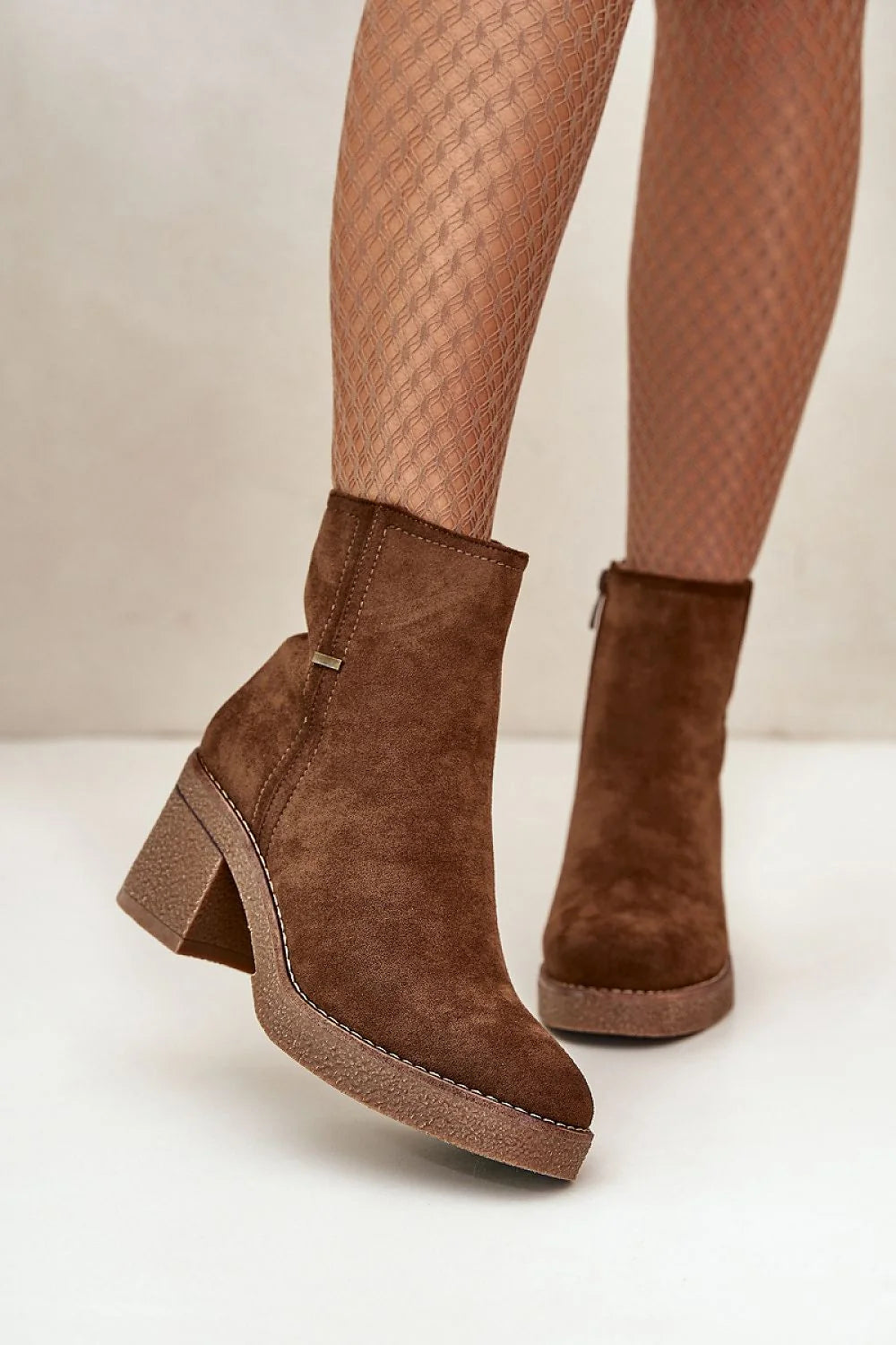 Bottes à talons Step in style femelles design classique style élégant cuir éco doublure chaleur fermeture éclair confortable