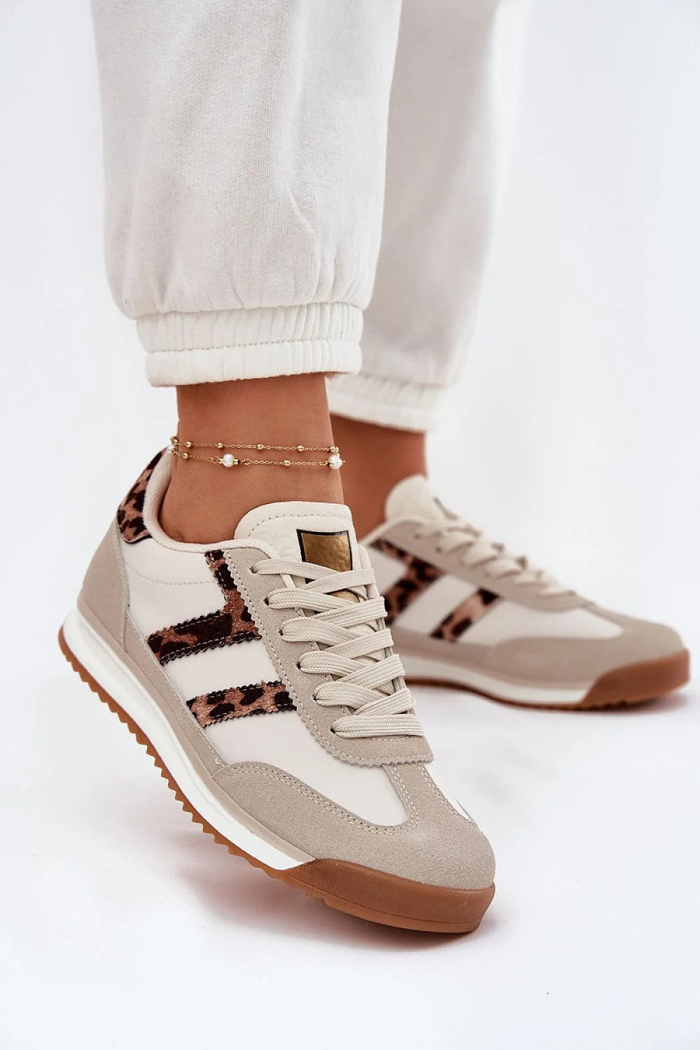 Chaussures de sport Step in style design moderne élégant motif animalier simili cuir confortable femmes