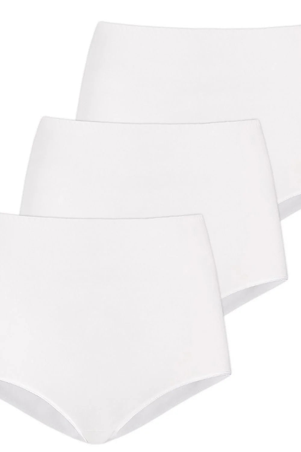 Culottes en bambou pour femmes lot de 3 blanc haut de taille confortables antibactériennes XS à 3XL
