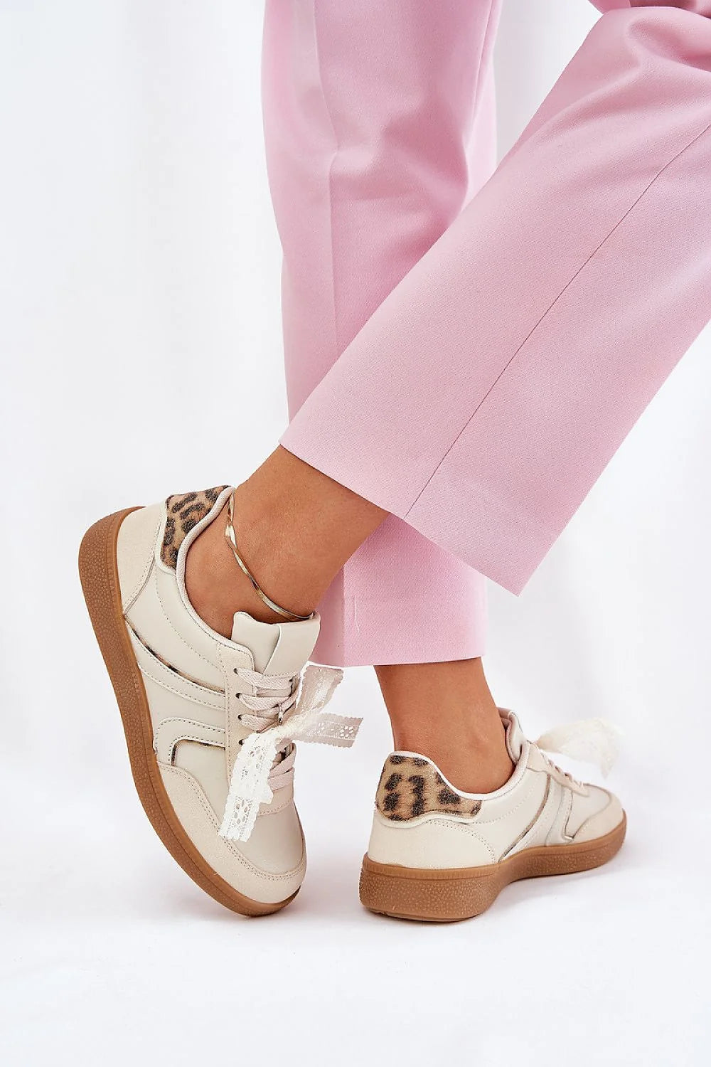 Chaussures de sport modernes élégantes confortables femmes simili-cuir dentelle laçage ajustable occasion quotidienne style tendance