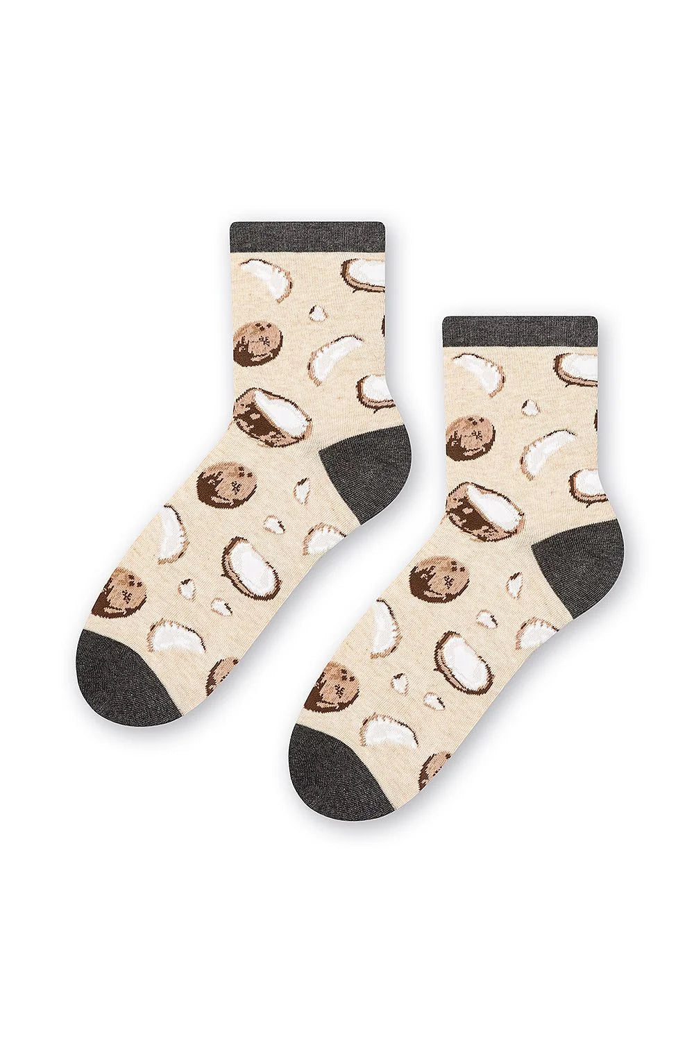 Chaussettes pour femmes design moderne ludique motifs légumes coton élasthanne confortable ajustement parfait
