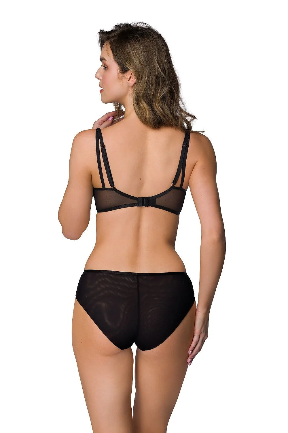 Culotte en tulle noir design moderne audacieux style féminin matelas élastique taille ajustable femme