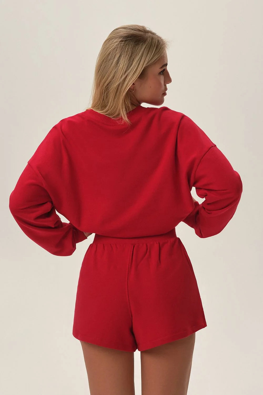 Pyjama Henderson Femme en Coton Doux Chemise Longues Manches Shorts Courts Fête Noël Confort Élégance Occasion Spéciale