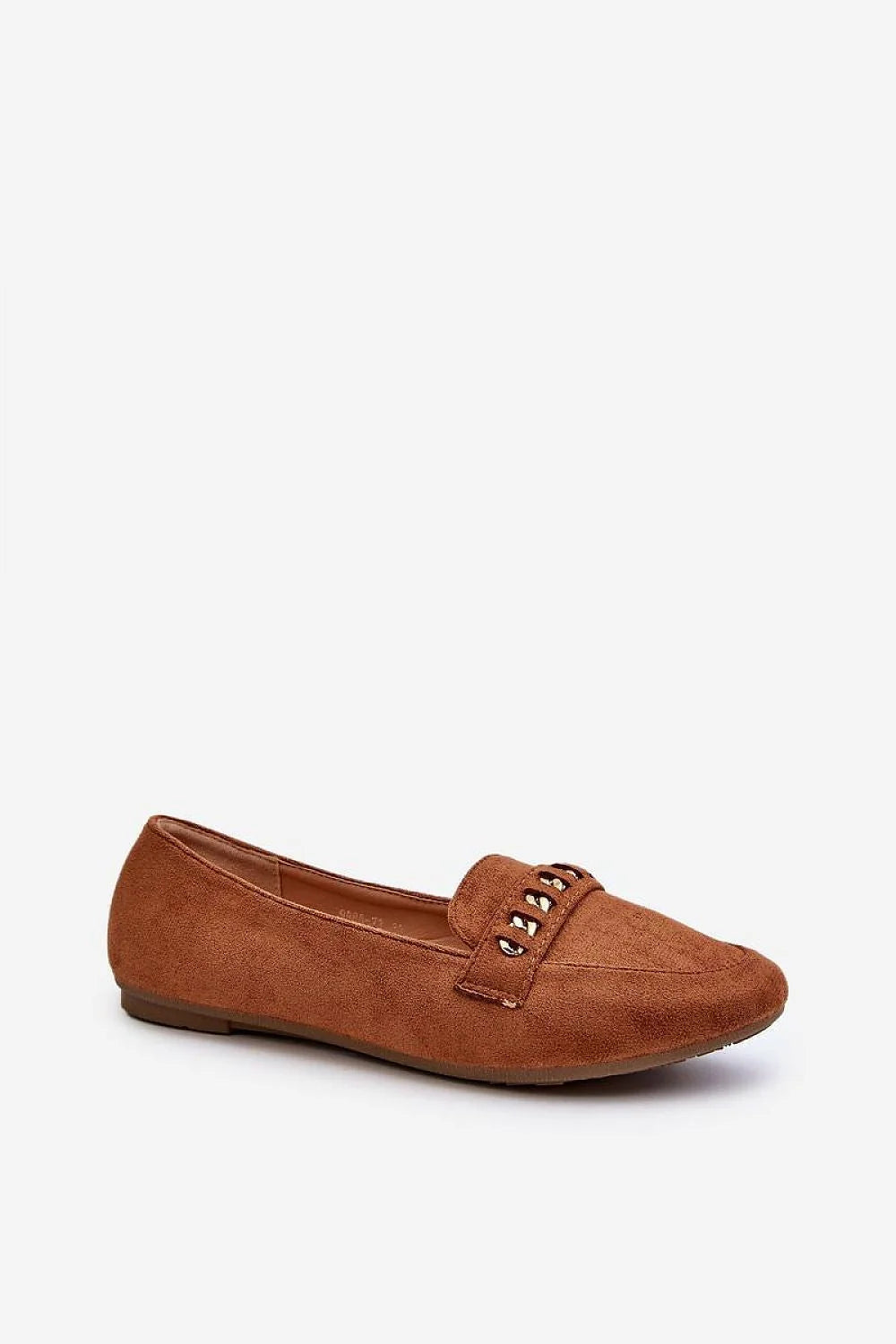 Mocassins pour femme en suédine écologique style élégant détails métalliques argentés confort maximal occasion quotidienne