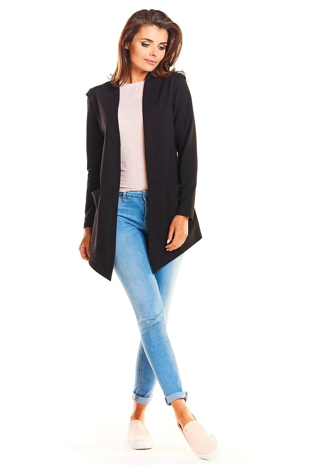 Veste coton bleu vif moderne confortable manches longues décontractée chic pour femmes tendance mode urbaine