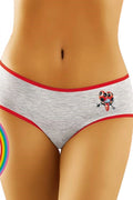 Culotte coton mélangé moderne Wolbar motif coccinelle rouge confort fantaisie sous-vêtement femme quotidien
