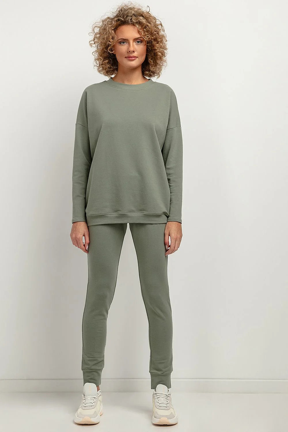 Pantalon survêtement Tessita maille douce coupe ajustée élastique taille poignets jambes coton 70% polyester 30% certifié OEKO-TEX Standard 100