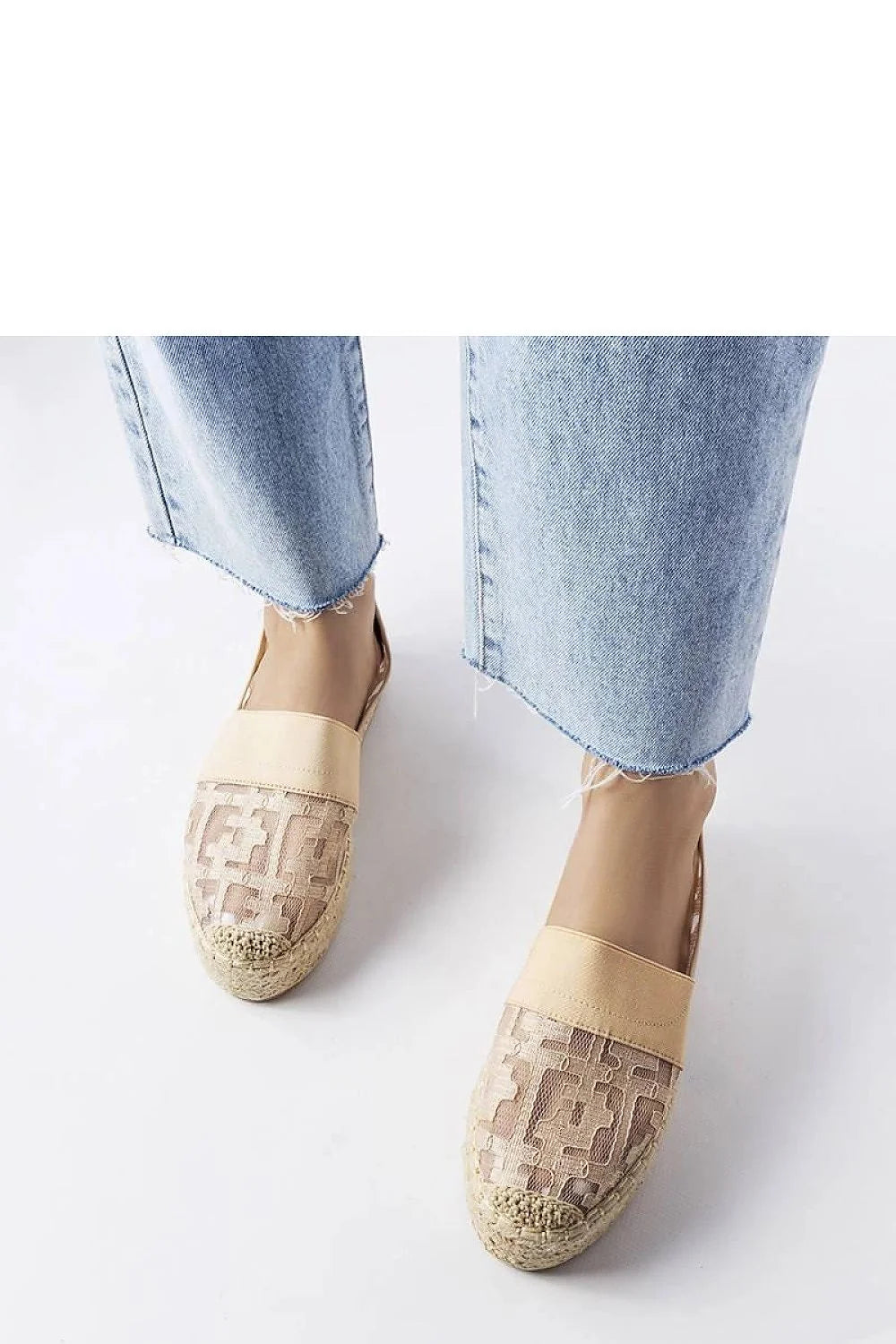 Es padrille Solea femina filet rose Bateliers été semelle caoutchouc marron tissu extérieur sans doublure slip-on