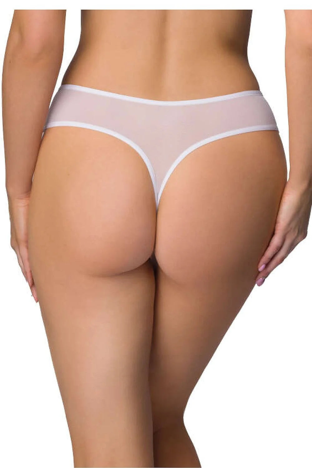 Culotte féminine en dentelle blanche avec tulle transparent, coupe bikini bas, motif floral, finitions dorées, confortable et élégante pour tous les jours et occasions spéciales