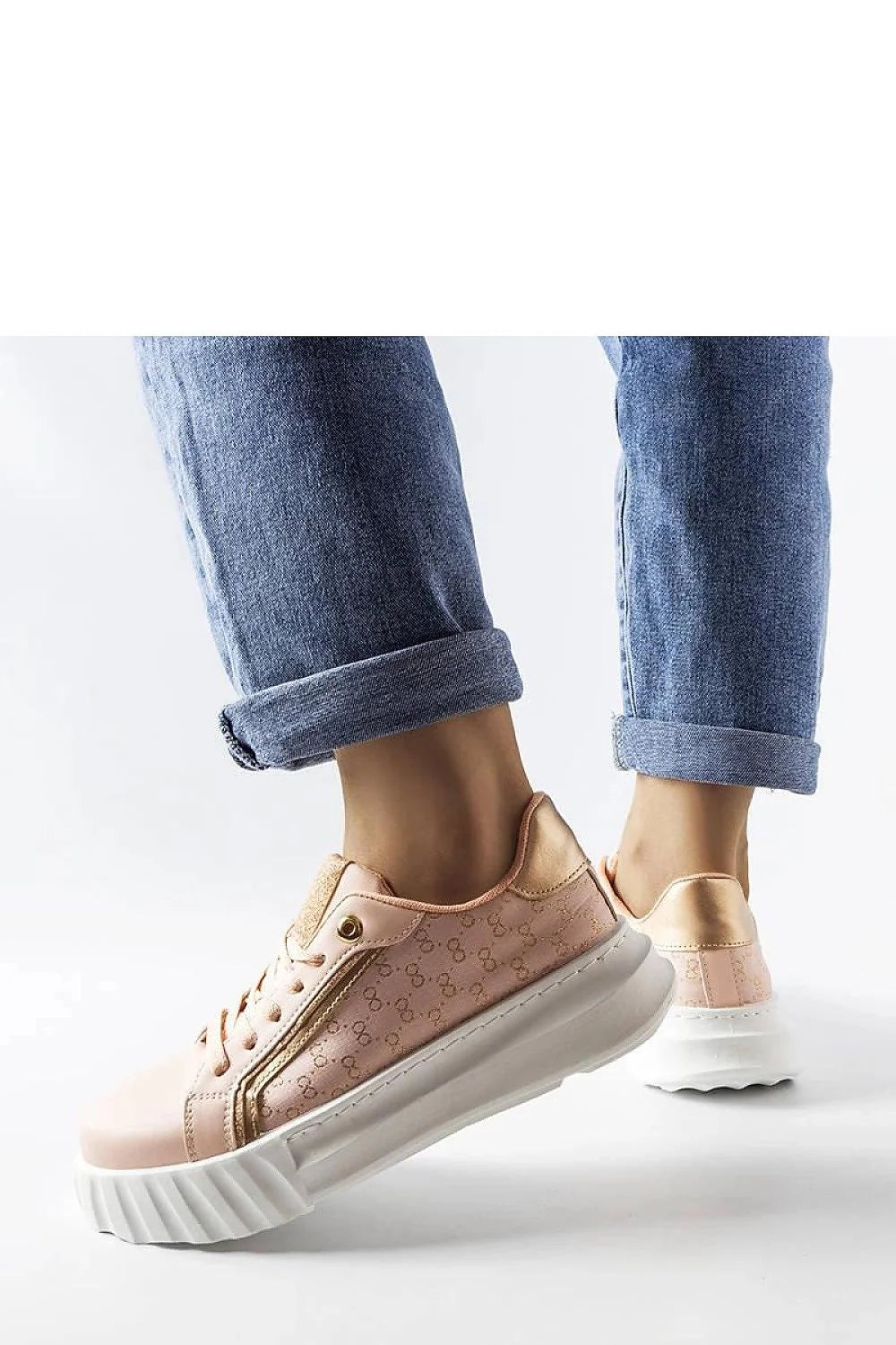 Baskets femmes modernes élégantes rose paillettes dorées lacets confortables amorti semelle caoutchouc style urbain été tendance