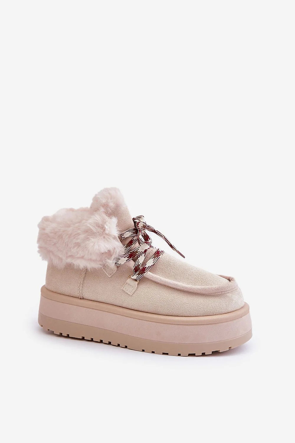 Bottes de neige pour femmes style moderne cuir écologique doublure fourrure plateforme confort hiver promenades quotidiennes