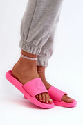 Sandales ouvertes pour femmes style plage rose vif confort maximal amorti optimal matériau durable design moderne usage détente piscine plage