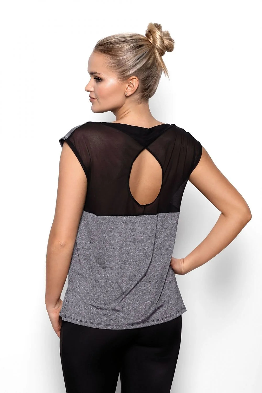 Chemisier Eldar Fit by Eldar Élégant Blouse Femme Coupe Large Manches Courtes Décolleté en Amande Tissu Élasthanne Polyester Taille S M L XL