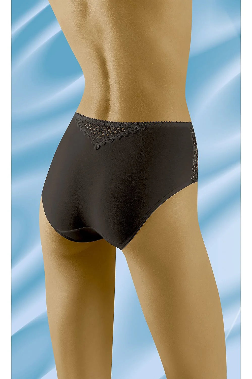 Culottes Wolbar pour femmes lingerie style élégance dentelle microfibre taille élastiquée couleur noire polyvalente occasions spéciales quotidien