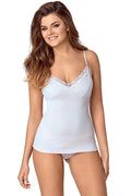 Tricot Babell camisole féminine V neckline dentelle bretelles ajustables tissu doux soutien-gorge intégré Tailles S à XXL