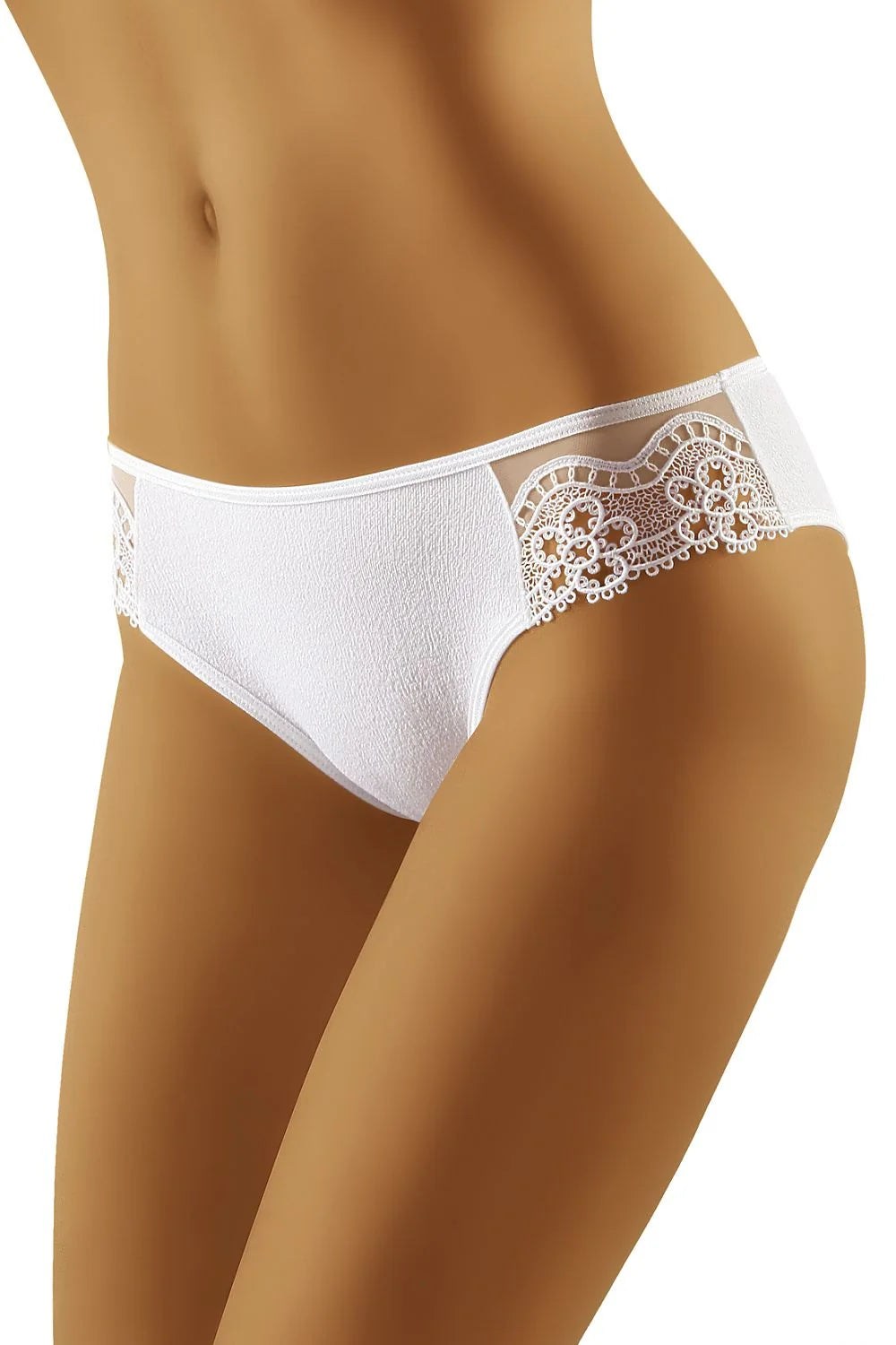Culottes dentelle florale blanche élégantes ajustables style romantique confort pour femmes lingerie fine