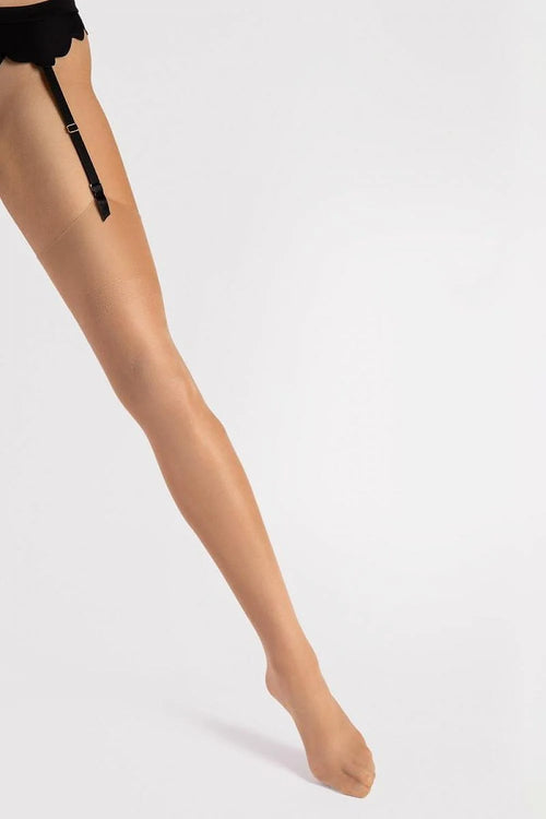 Bas Fiore Élégants en Lycra et Fibre Scintillante pour Femmes, Taille Classique, Brillant Unique, Idéal pour Occasions Spéciales